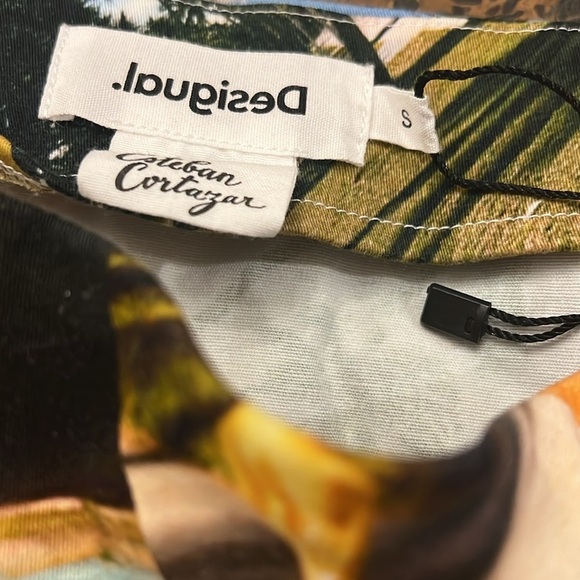 NWOT Desigual x Esteban Cortazar South Beach-print Mini Skirt small - Picture 3 of 9